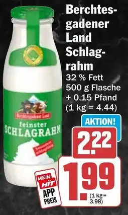 HIT Berchtes gadener Land Schlagrahm Angebot