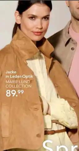 Peek & Cloppenburg Hamburg Marie Lund Damen Leder-Optik Jacke Angebot