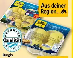 REWE Burgis Knödelinos Angebot