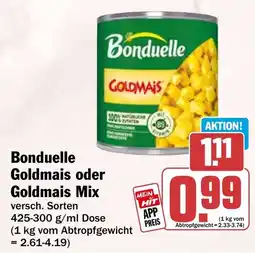 HIT Bonduelle Goldmais oder Goldmais Mix Angebot