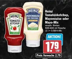 HIT Heinz Tomatenketchup, Mayonnaise oder Mayo-Mix Angebot
