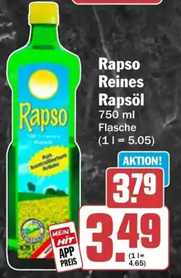 HIT Rapso Reines Rapsöl Angebot