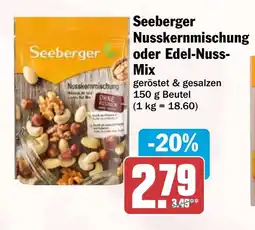 HIT Seeberger Nusskernmischung oder Edel-Nuss- Mix Angebot