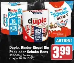 HIT Duplo, Kinder Riegel Big Pack oder Schoko Bons Angebot
