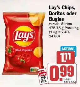 HIT Lay's Chips, Doritos oder Bugles Angebot