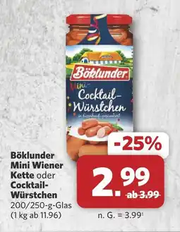 Combi Böklunder mini wiener kette Angebot