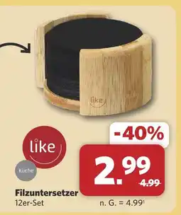 Combi Like filzuntersetzer Angebot