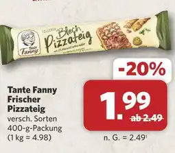 Combi Tante fanny frischer pizzateig Angebot