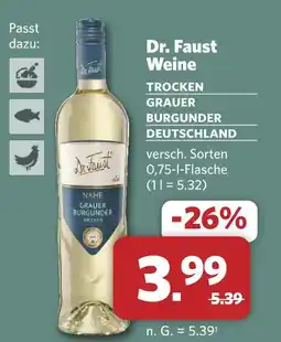 Combi Dr. faust grauer burgunder trocken Angebot