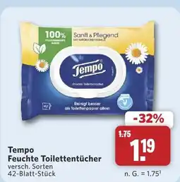 Combi Tempo feuchte toilettentücher Angebot