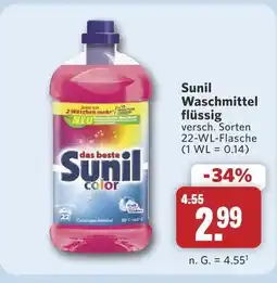 Combi Sunil waschmittel flüssig Angebot