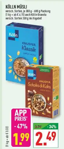 Marktkauf Kölln knusper klassik hafer-müsli Angebot