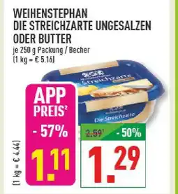 Marktkauf Weihenstephan die streichzarte ungesalzen Angebot