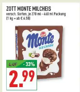 Marktkauf Zott monte milcheis Angebot