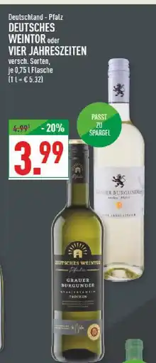 Marktkauf Deutsches weintor grauer burgunder Angebot