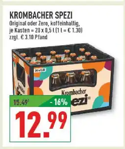 Marktkauf Krombacher spezi original oder zero Angebot