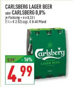 Marktkauf Carlsberg lager beer Angebot