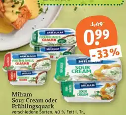 tegut Milram sour cream Angebot