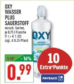 Marktkauf Oxy wasser plus sauerstoff Angebot