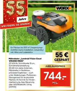 Hellweg Worx landroid vision cloud wr305e m500 Angebot