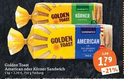 tegut Golden toast american sandwich Angebot