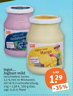 tegut Tegut... joghurt mild Angebot