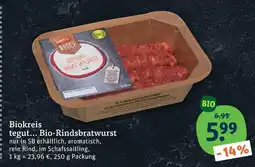 tegut Biokreis tegut... bio-rindsbratwurst Angebot