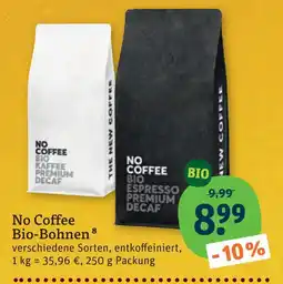 tegut No coffee bio-bohnen Angebot