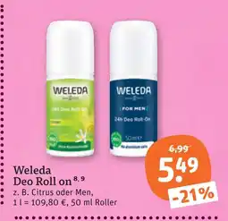 tegut Weleda deo roll-on Angebot