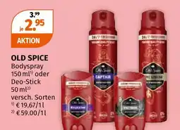 Müller Old spice bodyspray Angebot