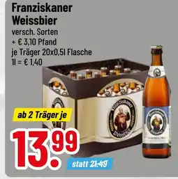trinkgut Franziskaner weissbier Angebot