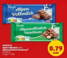 PENNY Choco'la alpen vollmilch Angebot