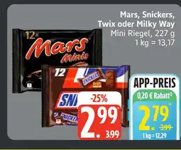 Edeka Mars mars minis Angebot