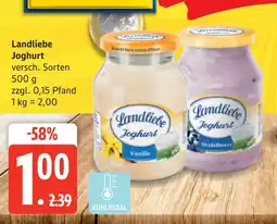 Edeka Landliebe joghurt vanille Angebot