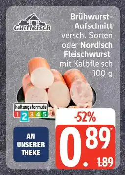 Edeka Gutfleisch brühwurst-aufschnitt Angebot