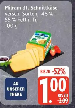 Edeka Milram dt. schnittkäse Angebot