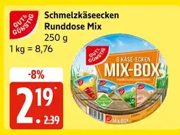 Edeka Gut & günstig schmelzkäseecken runddose mix Angebot