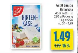 diska Gut & günstig hirtenkäse Angebot