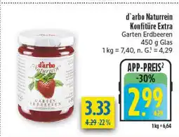 diska D'arbo naturrein konfitüre extra garten erdbeeren Angebot