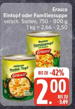Edeka Erasco bunter gemüsetopf mit nudeln Angebot