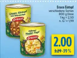 diska Erasco linsen-eintopf mit würstchen Angebot