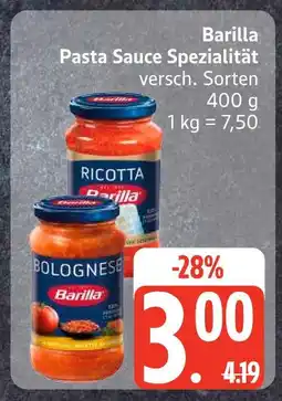 Edeka Barilla ricotta pasta sauce spezialität Angebot