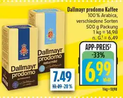diska Dallmayr prodomo kaffee Angebot