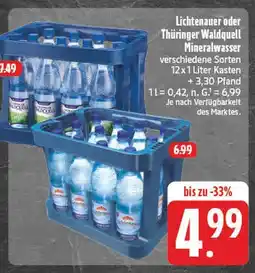 E-Center Lichtenauer mineralwasser Angebot