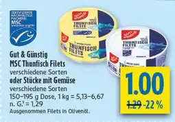 diska Gut & günstig msc thunfisch filets Angebot