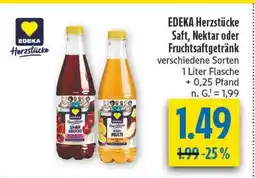diska Edeka herzstücke saft, nektar oder fruchtsaftgetränk Angebot