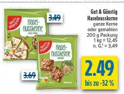 diska Gut & günstig haselnusskerne ganze kerne Angebot