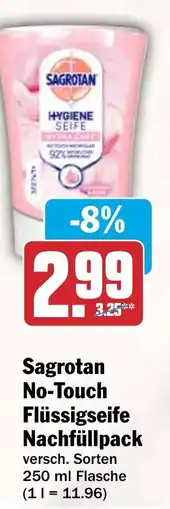 HIT Sagrotan No-Touch Flüssigseife Nachfüllpack Angebot