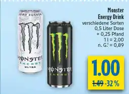 diska Monster energy drink Angebot