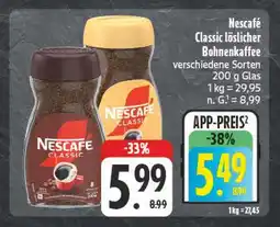 E-Center Nescafé classic löslicher bohnenkaffee Angebot